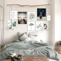 Reinders schilderij hout illustrated leafs 50x50cm botanic - afbeelding 6