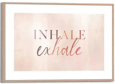 Reinders schilderij hout inhale exhale 20x30cm natural earth - afbeelding 1