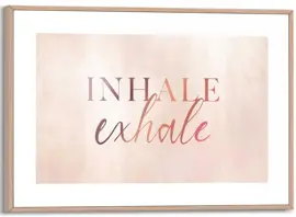 Reinders schilderij hout inhale exhale 20x30cm natural earth - afbeelding 1