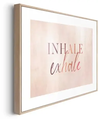Reinders schilderij hout inhale exhale 20x30cm natural earth - afbeelding 5
