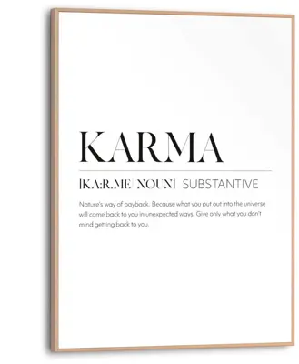 Reinders schilderij hout karma 30x40cm natural earth - afbeelding 1