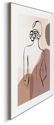 Reinders schilderij hout lady back 50x70cm natural earth - afbeelding 5