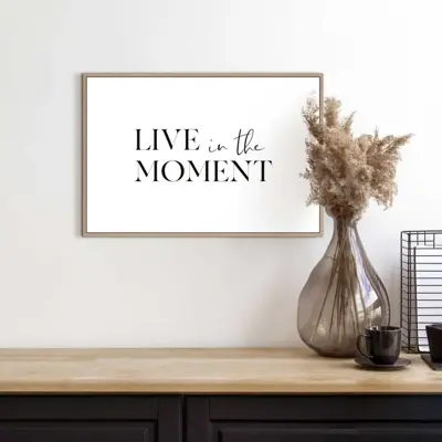 Reinders schilderij hout live in the moment 20x30cm natural earth - afbeelding 2