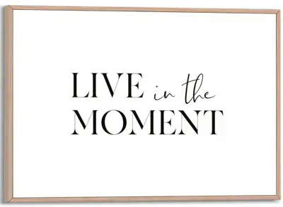 Reinders schilderij hout live in the moment 20x30cm natural earth - afbeelding 1