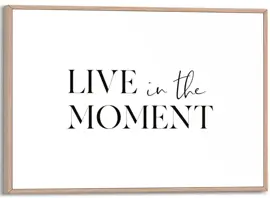 Reinders schilderij hout live in the moment 20x30cm natural earth - afbeelding 1