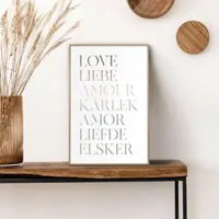 Reinders schilderij hout love 20x30cm natural earth - afbeelding 2
