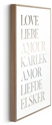 Reinders schilderij hout love 20x30cm natural earth - afbeelding 5