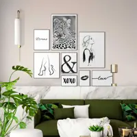 Reinders schilderij hout love 30x40cm black & white - afbeelding 6