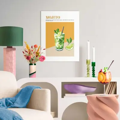 Reinders schilderij hout mojito 30x40cm colourful - afbeelding 2