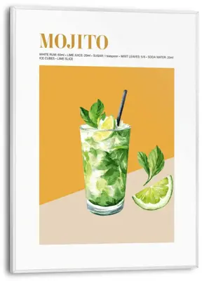 Reinders schilderij hout mojito 30x40cm colourful - afbeelding 1