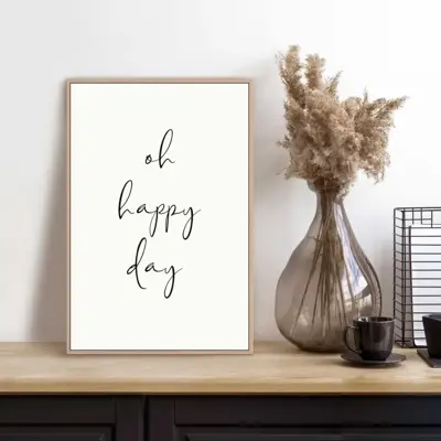 Reinders schilderij hout oh happy day 20x30cm botanic - afbeelding 2