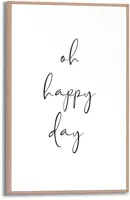 Reinders schilderij hout oh happy day 20x30cm botanic - afbeelding 1
