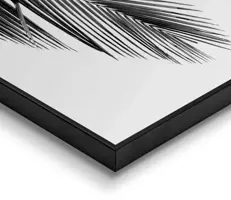 Reinders schilderij hout palm leaf 40x50cm black & white - afbeelding 4