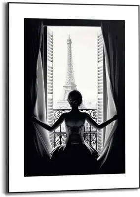 Reinders schilderij hout paris balcony 50x70cm sweet beauty - afbeelding 1