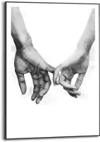 Reinders schilderij hout pinkies 50x70cm black & white - afbeelding 1