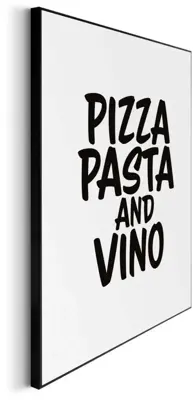 Reinders schilderij hout pizza, pasta and vino 40x50cm black & white - afbeelding 5