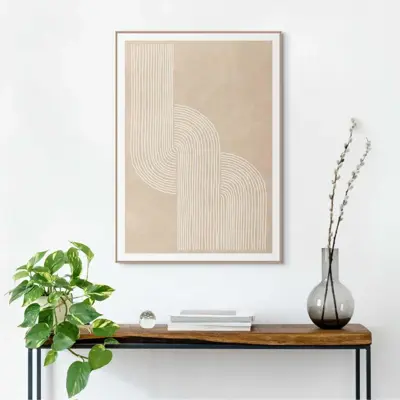 Reinders schilderij hout sandy knot 50x70cm natural earth - afbeelding 2