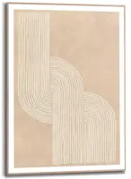 Reinders schilderij hout sandy knot 50x70cm natural earth - afbeelding 1