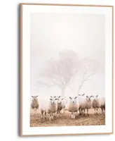 Reinders schilderij hout sheep in field 30x40cm botanic - afbeelding 1