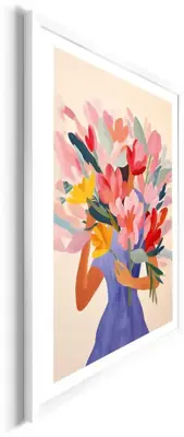 Reinders schilderij hout spring girl 50x70cm colourful - afbeelding 5