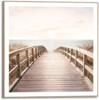 Reinders schilderij hout sunny bridge 50x50cm botanic - afbeelding 1