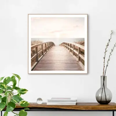 Reinders schilderij hout sunny bridge 50x50cm botanic - afbeelding 2