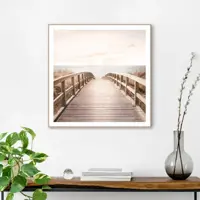 Reinders schilderij hout sunny bridge 50x50cm botanic - afbeelding 2