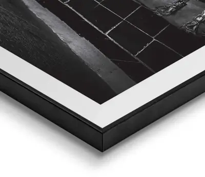 Reinders schilderij hout toilet pic 50x70cm black & white - afbeelding 4