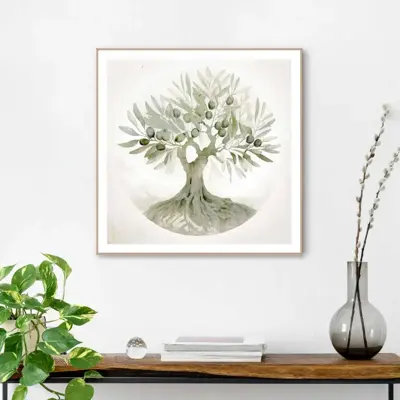Reinders schilderij hout tree of life 50x50cm botanic - afbeelding 2