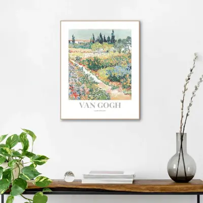 Reinders schilderij hout van gogh - garden des arles 40x50cm botanic - afbeelding 2