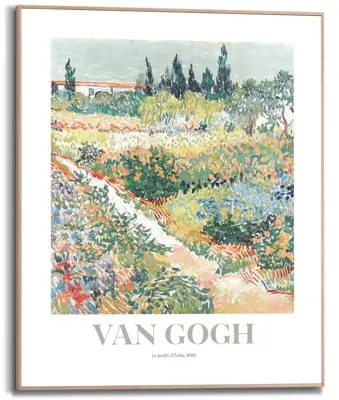 Reinders schilderij hout van gogh - garden des arles 40x50cm botanic - afbeelding 1