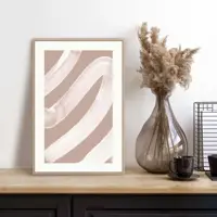Reinders schilderij hout white curve 20x30cm natural earth - afbeelding 2