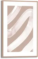 Reinders schilderij hout white curve 20x30cm natural earth - afbeelding 1
