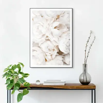 Reinders schilderij hout white roses 50x70cm sweet beauty - afbeelding 2