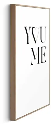 Reinders schilderij hout you love me 20x30cm natural earth - afbeelding 5