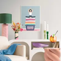Reinders schilderij hout zen wash 30x40cm colourful - afbeelding 2