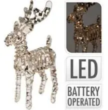 Rendier met micro-LED goud 37cm - afbeelding 1