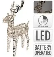 Rendier met micro-LED goud 60cm - afbeelding 1