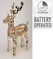 Rendier met micro-LED goud 60cm - afbeelding 3