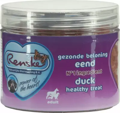 Renske Gezonde Beloning hartjes eend 100g