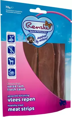 Renske Gezonde Beloning vleesrepen lam 70g