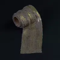 Rol imitatie bont 2 meter x 8 cm taupe/goud kopen?