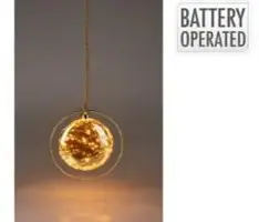 Rond hangornament met LED-verlichting Ø 20cm - afbeelding 1