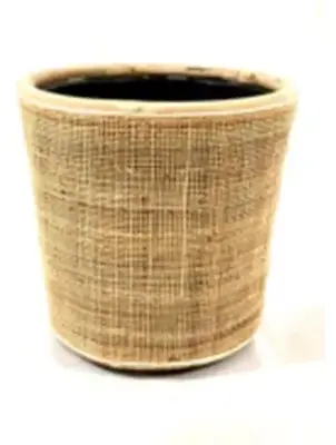 Rotan Drypot Webbing Blond plantenmand Ø42x42 cm