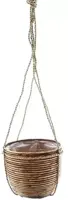 Rotan hangpot stripe bronze 20x19cm kopen?