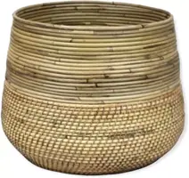 Rotan Lombok plantenmand 36x32cm grijs kopen?