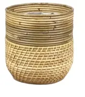 Rotan Lombok plantenmand grijs 21x20cm kopen?