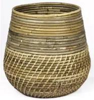 Rotan Lombok plantenmand grijs 31x29cm kopen?