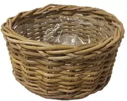 Rotan Round plantenmand 30x30x14cm - afbeelding 1