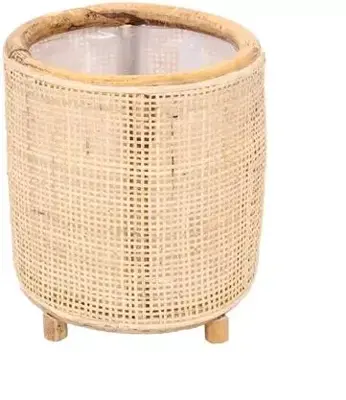 Rotan Webbing plantenmand 22x22x24cm